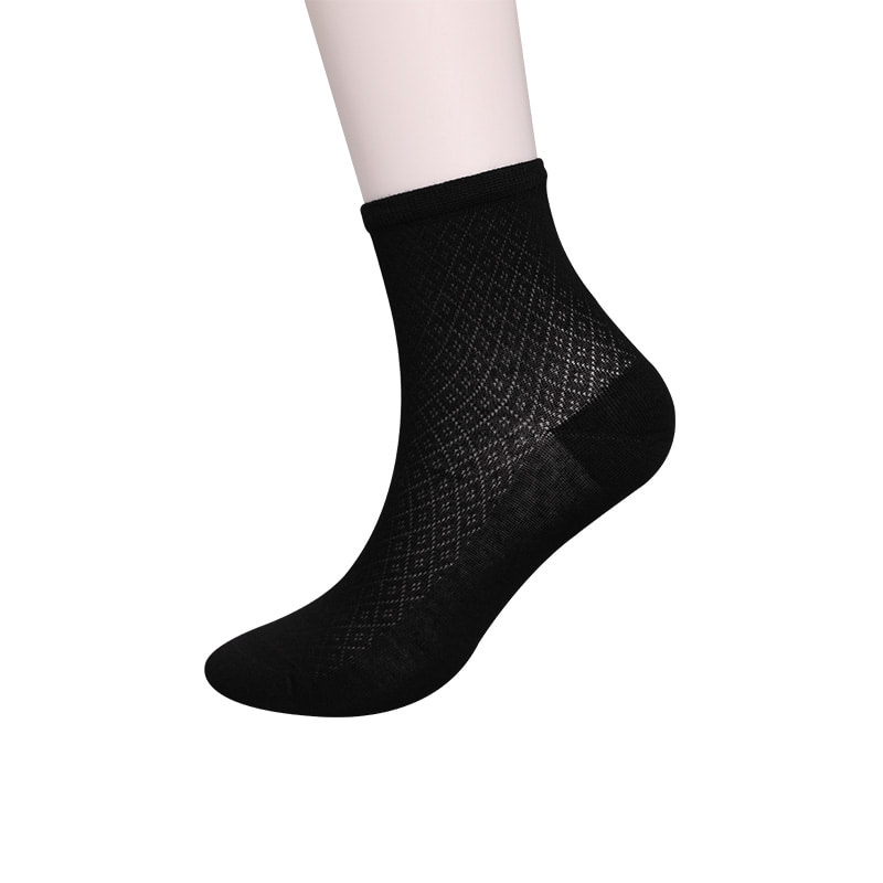 Pehmeä bambukuituinen nylonlaukku, ohuet pienet timanttihousut vapaa-ajan naisten sukat, käsin ommeltut naisten sukat WSD1689