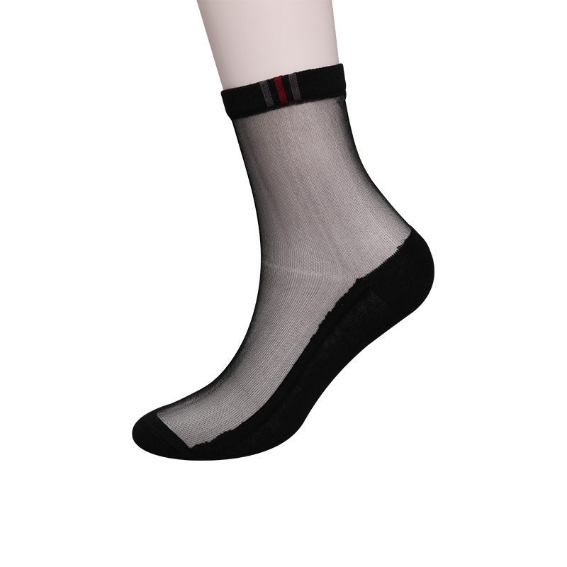 Muoti rento kevät ja kesä puuvillapohjaiset miesten sukat Luokou pystyraidalliset kukat viileät liukumattomat pohjat miesten sukat WSD2711