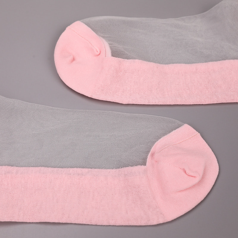Muoti nylon läpinäkyvä silkki puuvilla pohja naisten venesukat ylähelmi lasi kristalli silkki naisten venesukat WSD1288