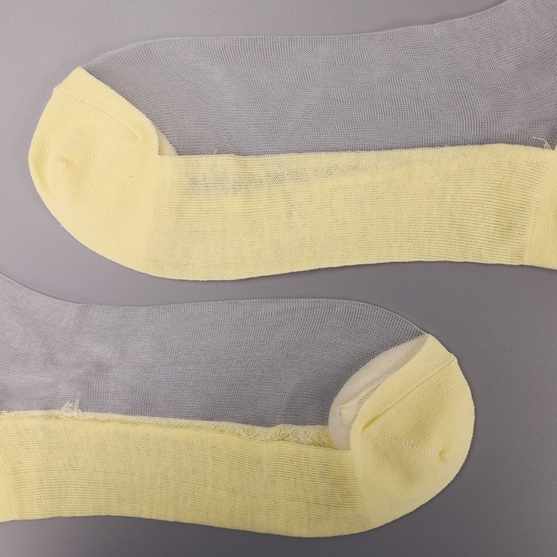 Muoti nylon läpinäkyvä silkki puuvilla pohja naisten venesukat ylähelmi lasi kristalli silkki naisten venesukat WSD1288