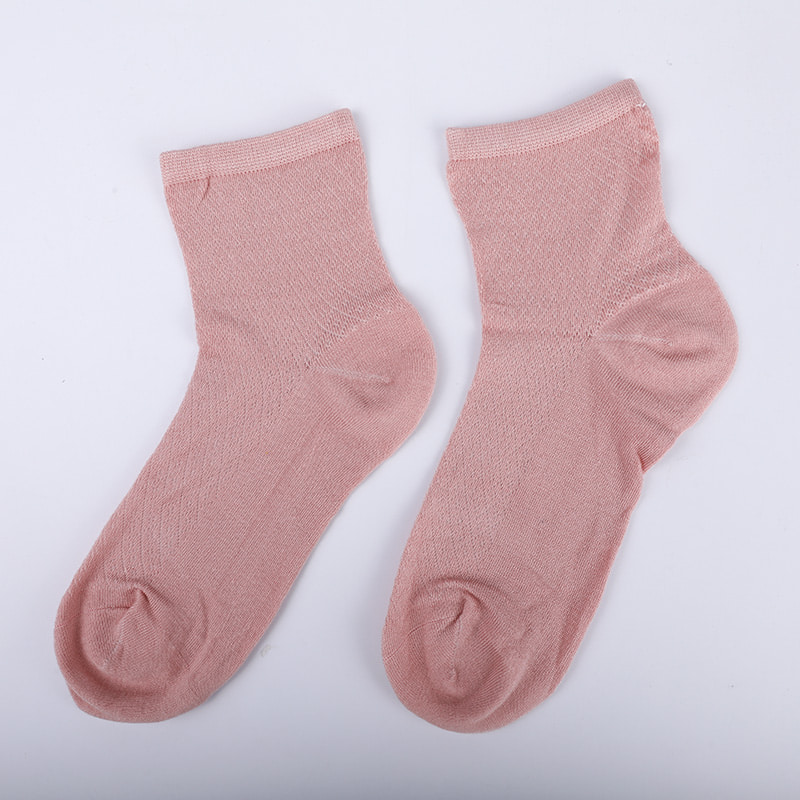 Pehmeä bambukuituinen nylonlaukku, ohuet pienet timanttihousut vapaa-ajan naisten sukat, käsin ommeltut naisten sukat WSD1689