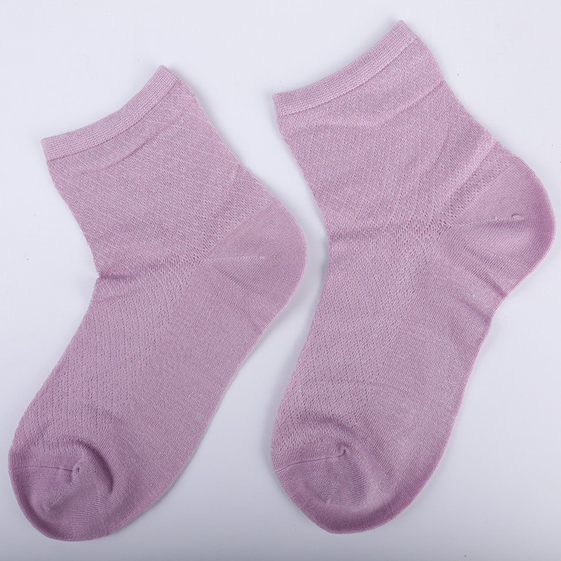 Pehmeä bambukuituinen nylonlaukku, ohuet pienet timanttihousut vapaa-ajan naisten sukat, käsin ommeltut naisten sukat WSD1689